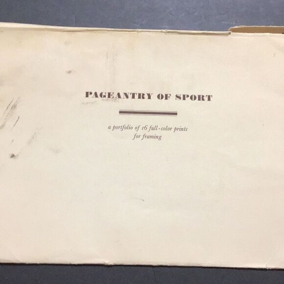 10 of 16 large Prints From vintage pageantry of sport portfolio attained at New - Picture 1 of 11